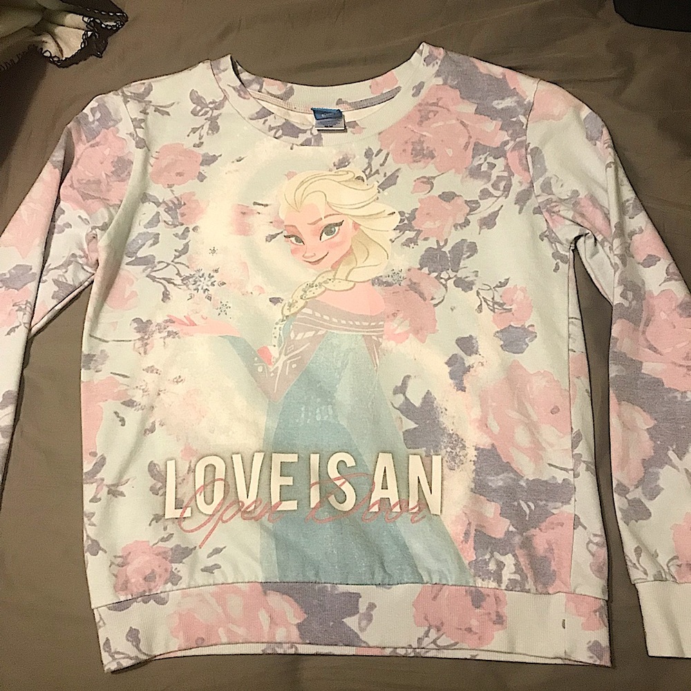 Disney “Frozen” Elsa Crewneck Sweater